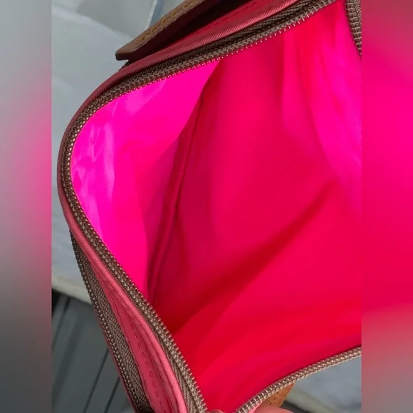 Dooney & Bourke Pink Crossbody Nylon Zip Pouch - Picture 4 of 5